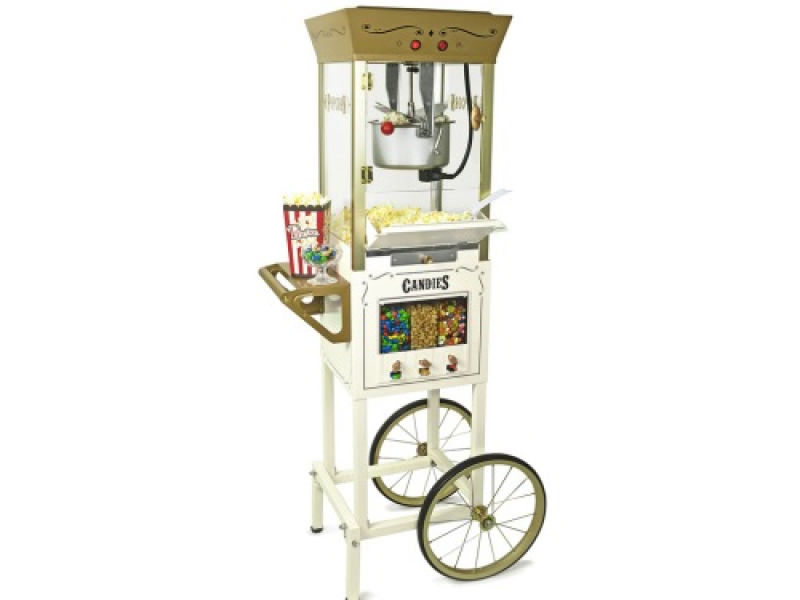 Máquina de Palomitas Vintage con Dispensadores de Dulces