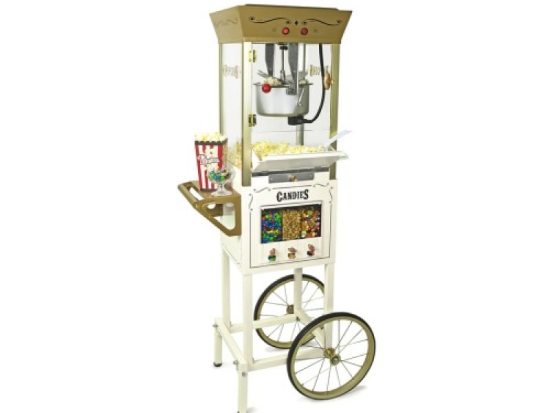 Máquina de Palomitas Vintage con Dispensadores de Dulces