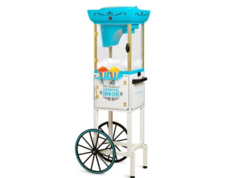 Máquina con Carrito de Conos de Nieve